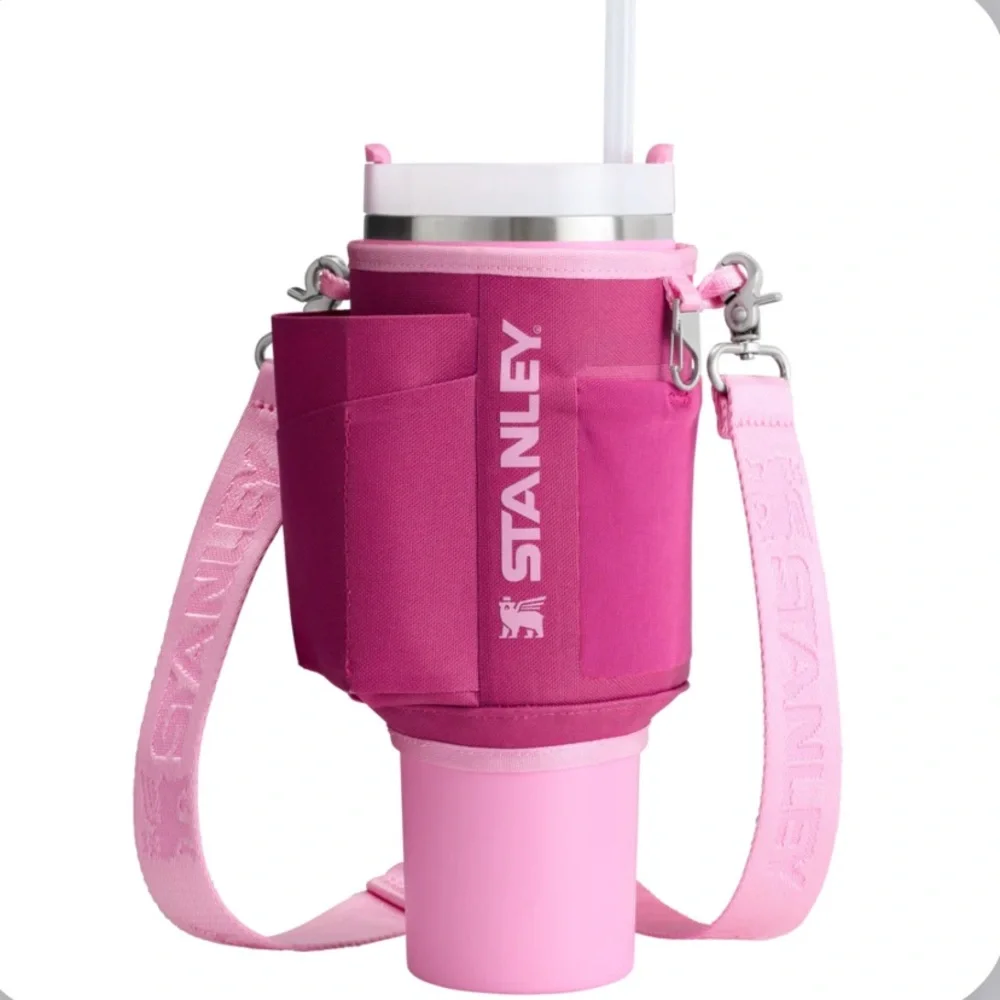 NWT Stanley All Day 40 oz Quencher Carry-All in fuscia - Picture 6 of 6
